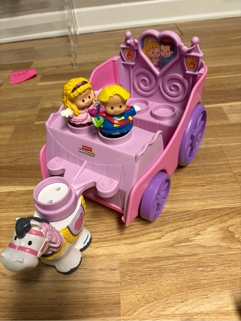 Fisher-Price little people Pink and Purple Princess Carriage